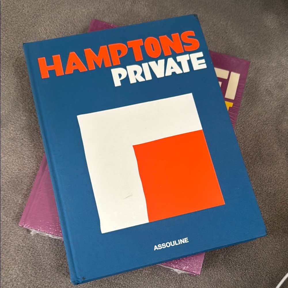 Assouline Hamptons Private Book - Blue and Orange